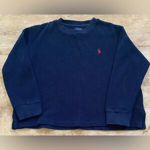 Vintage Polo by Ralph Lauren Boy’s Sz‎ 4 Navy Waffle Weave Pullover